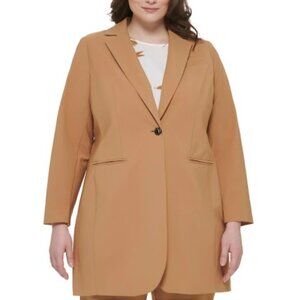 NWT Calvin Klein Longline Blazer, Tan, 16W